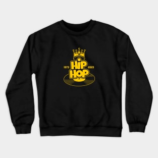 FIFTY YEARS OF HIP HOP (yellow) Crewneck Sweatshirt